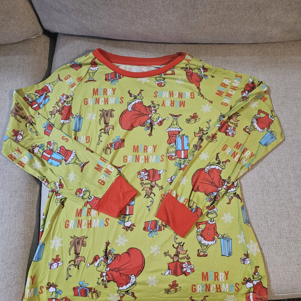 Merry Grinchmas Pajamas - Red and Green